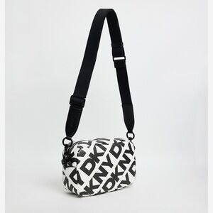 DKNY Black & White Kenza Small Camera Back